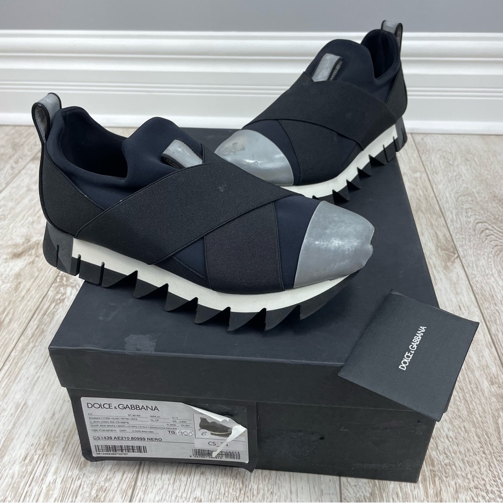 DOLCE & GABBANA 36-37 neoprene ibiza sneakers sport shoes